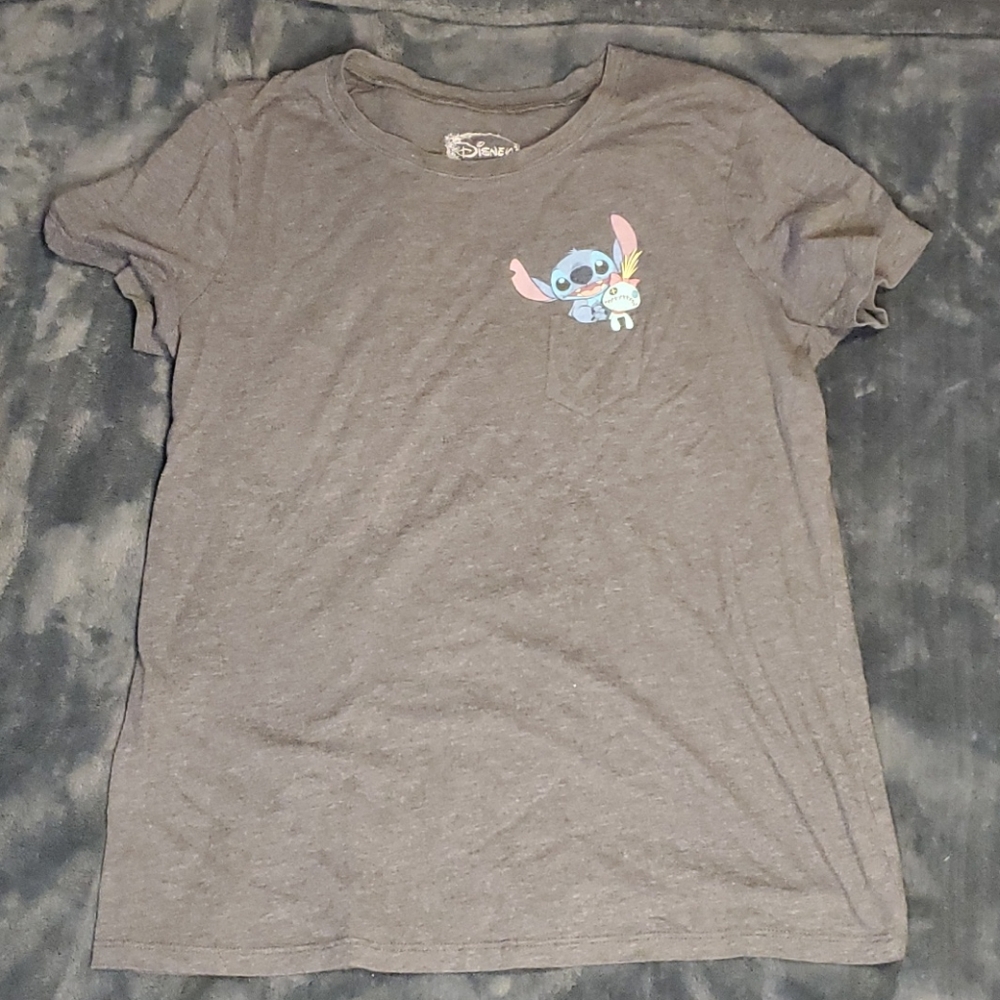 Gray Stitch pocket T shirt in Medium